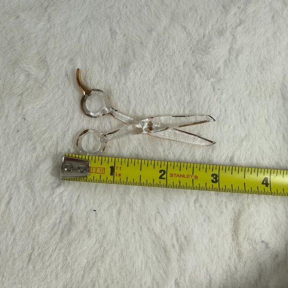 About Face Designs 1999-2009  Glass Scissors beautician Hair Stylist - Picture 3 of 8